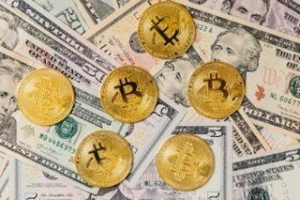 Expansive cryptocurrency mining farm with rows of rigs